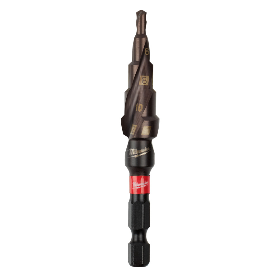 Milwaukee Shockwave wiertło stopniowe udarowe 4–12 mm 1/4˝ Hex TiN